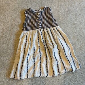 Ace & Jig - Striped Navy and White Kids Dress